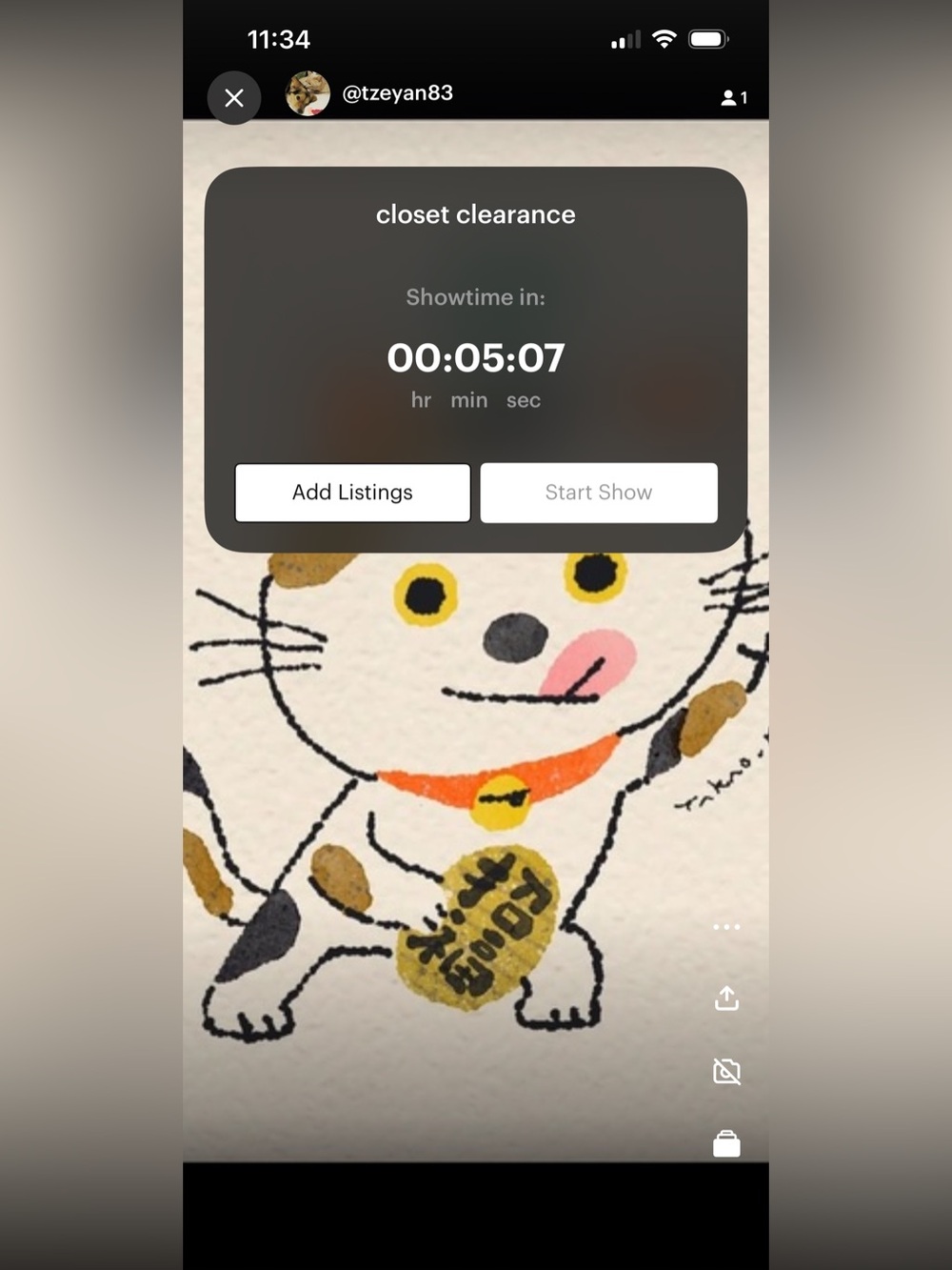 Clearance show